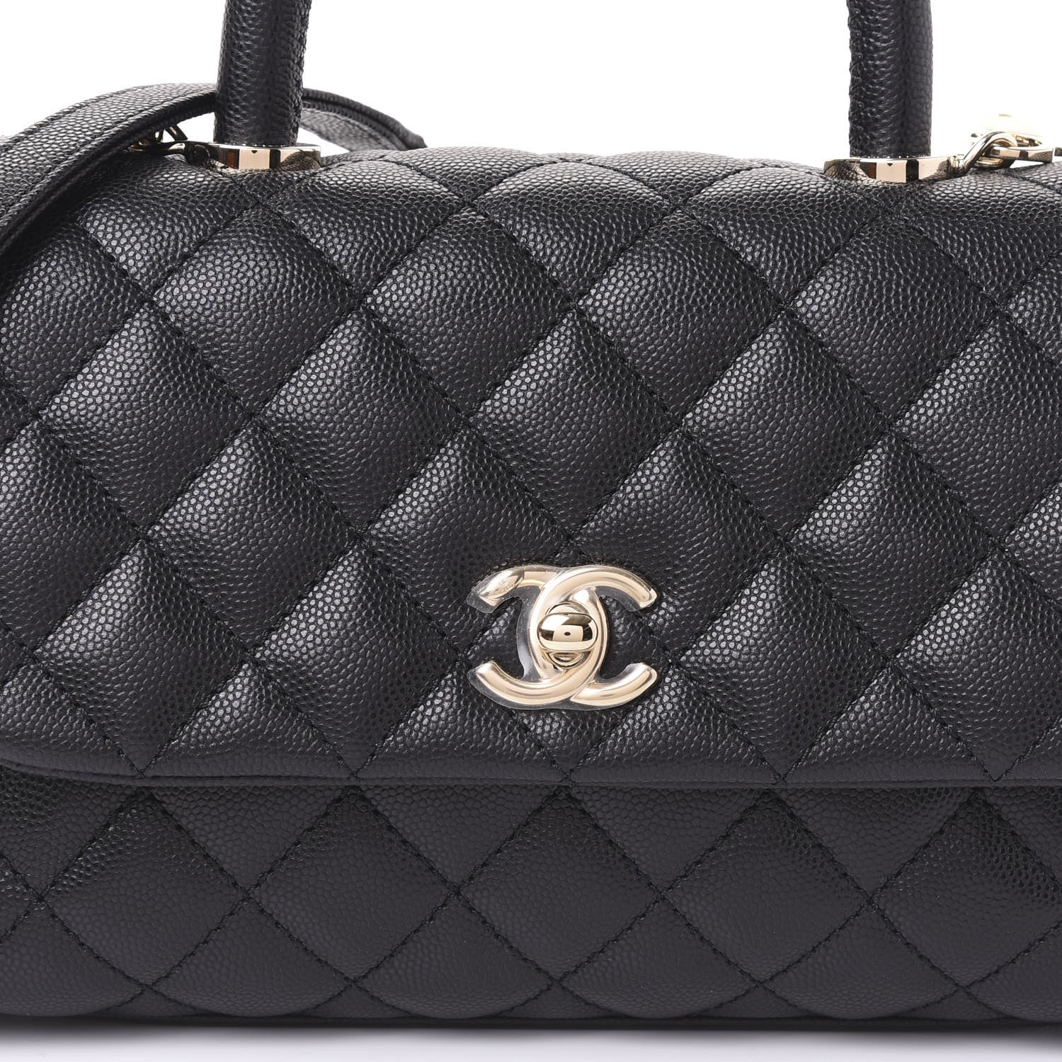 Chanel Caviar Quilted Mini Coco Handle Flap Black 9 of 10