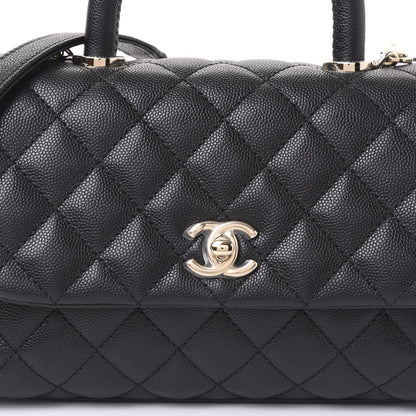 Chanel Caviar Quilted Mini Coco Handle Flap Black 9 of 10