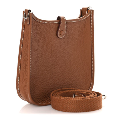 Hermes Taurillon Clemence Evelyne TPM Gold 3 of 12