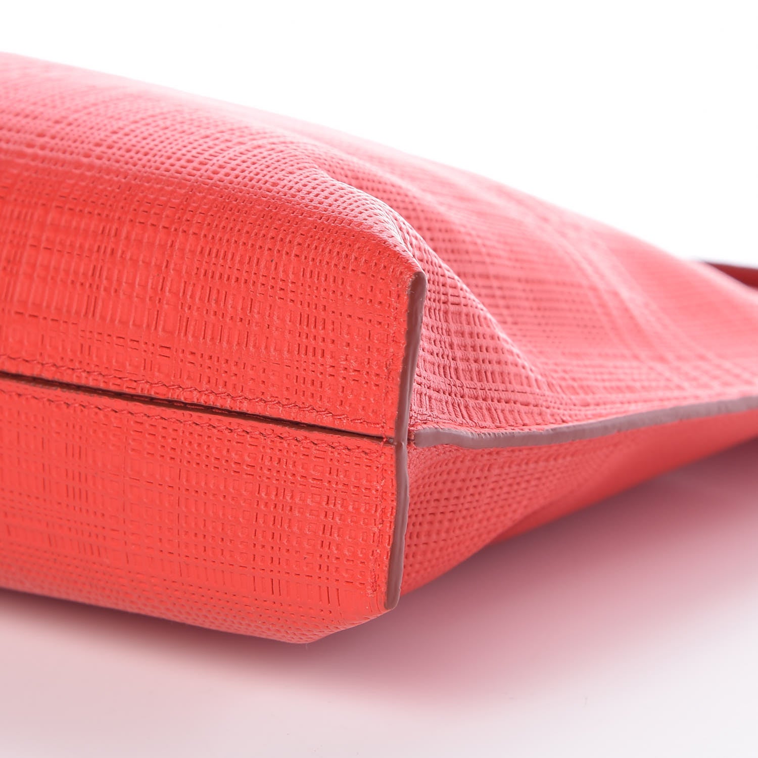 Loewe Calfskin Linen Embossed Large T Pouch Primary Red 8 of 8
