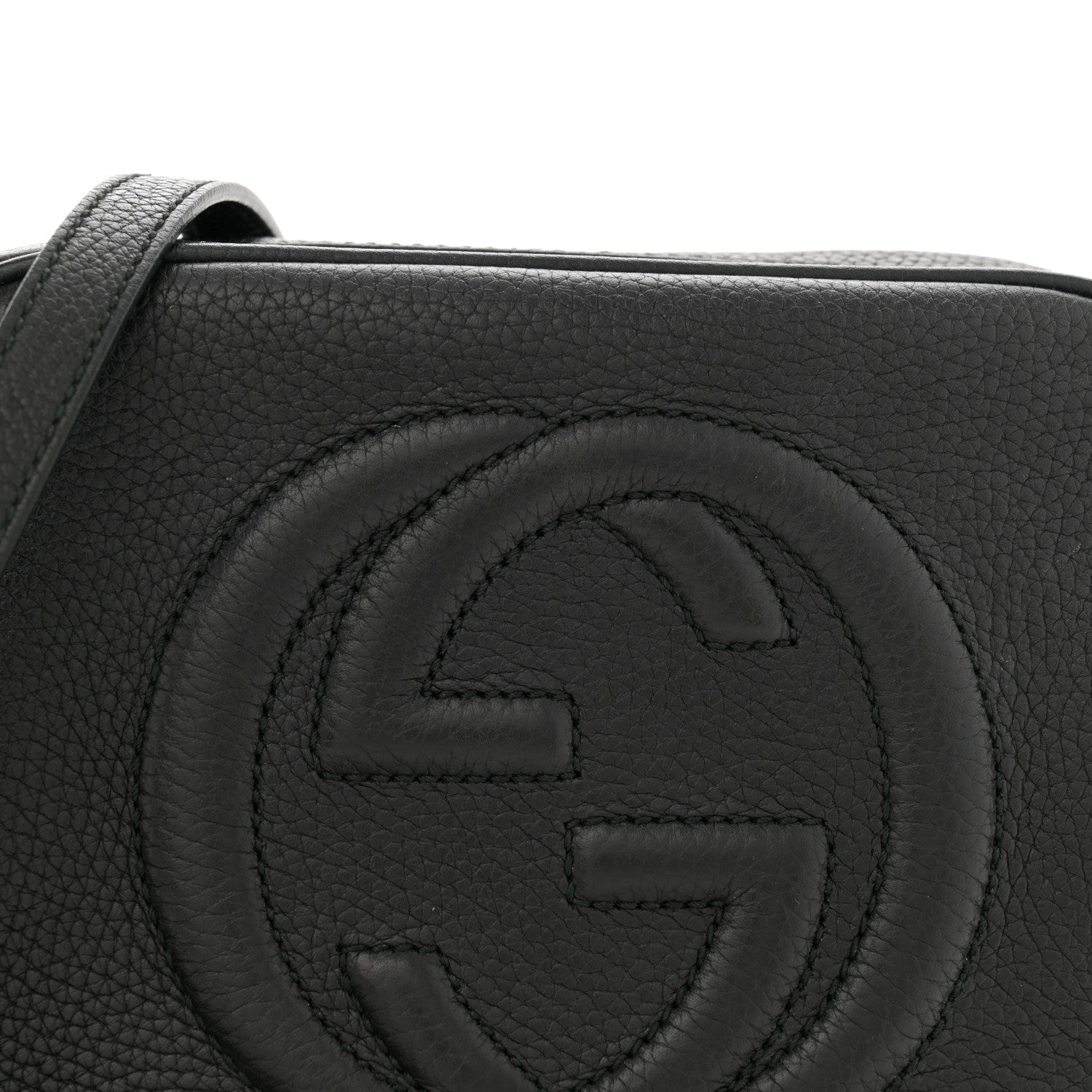 Gucci Pebbled Calfskin Small Soho Disco Bag Black 8 of 13