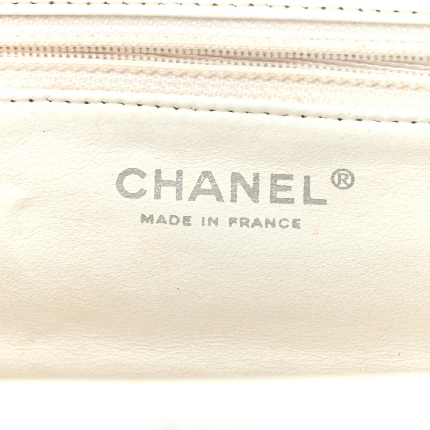Caviar Quilted Timeless Clutch White