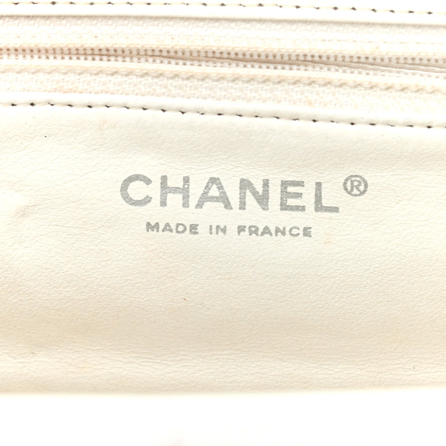 Chanel Caviar Quilted Timeless Clutch White 5 of 7