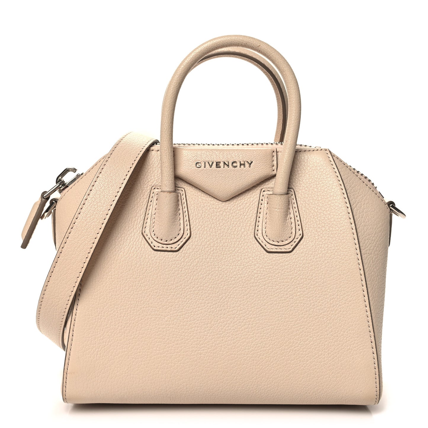 Sugar Goatskin Mini Antigona Nude Pink