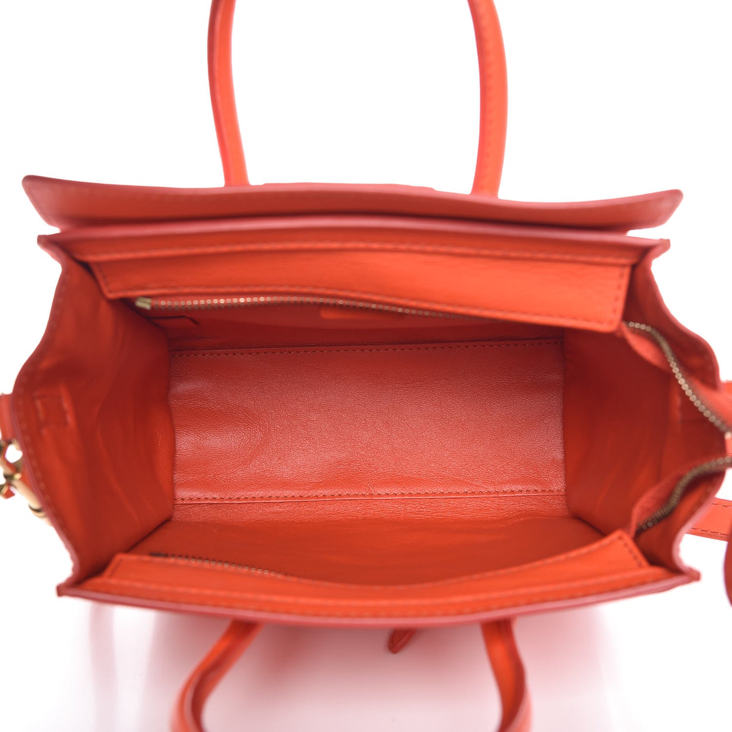 Smooth Calfskin Nano Luggage Fluo Orange