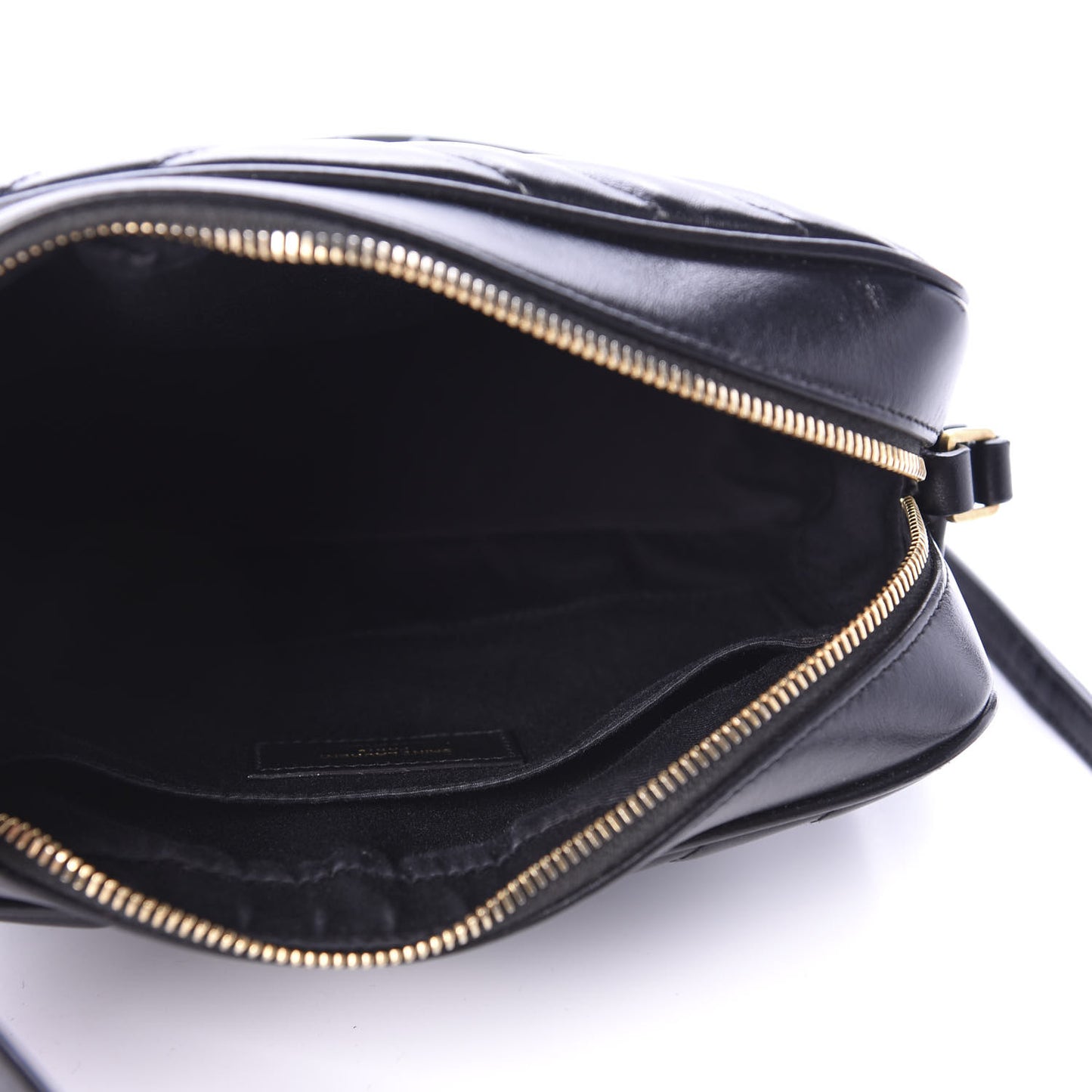 Calfskin Matelasse Monogram Lou Camera Bag Black