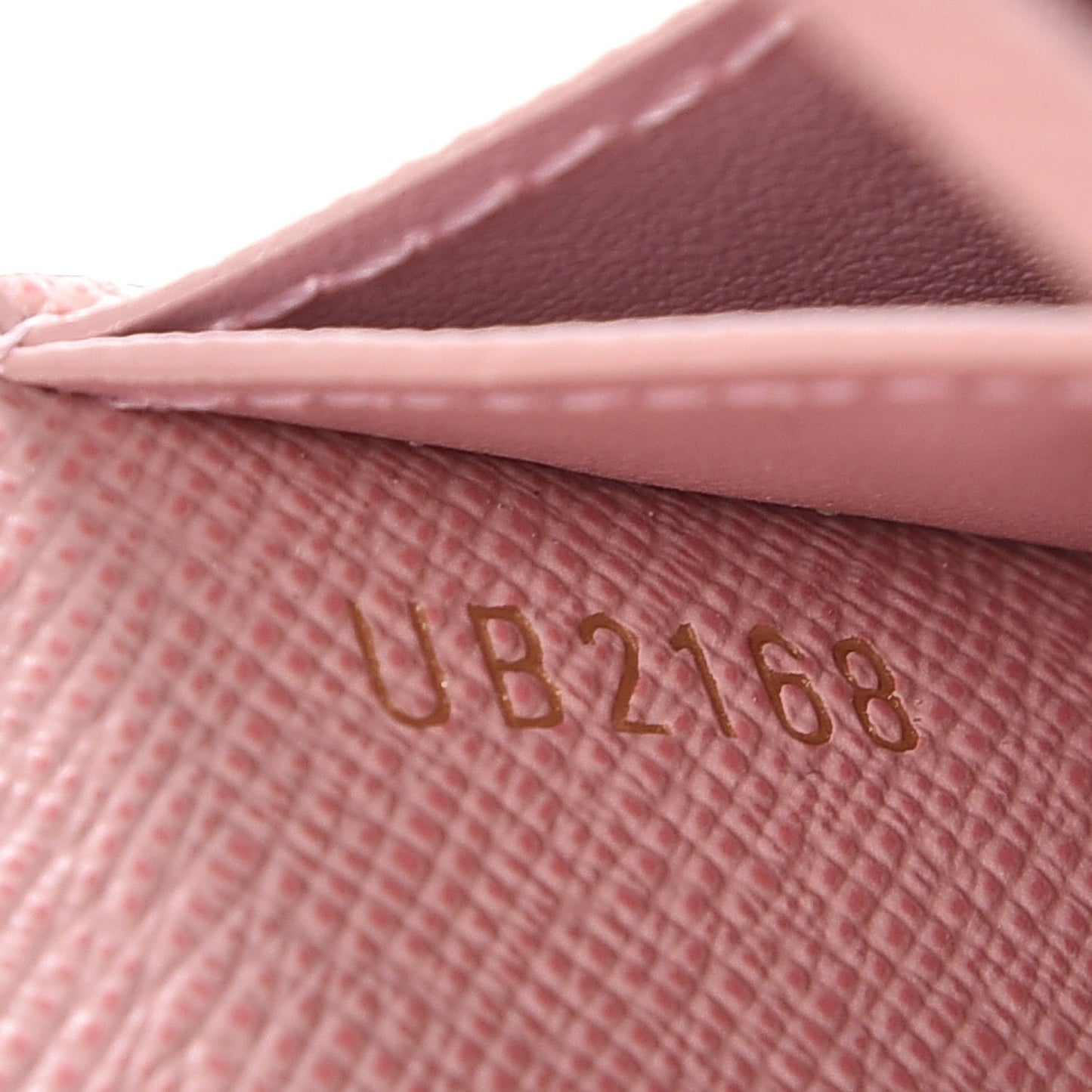 Damier Ebene Rosalie Coin Purse Rose Ballerine