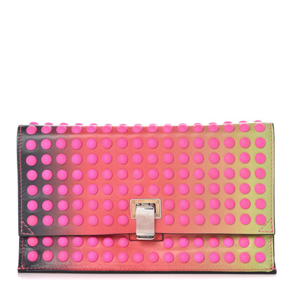Proenza Schouler Calfskin Extra Small Studded Lunch Bag Clutch Red Degrade 1 of 7