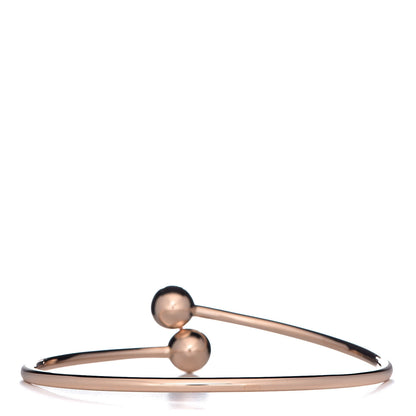 Tiffany 18K Rose Gold 8mm HardWear Ball Bypass Bracelet 4 of 6
