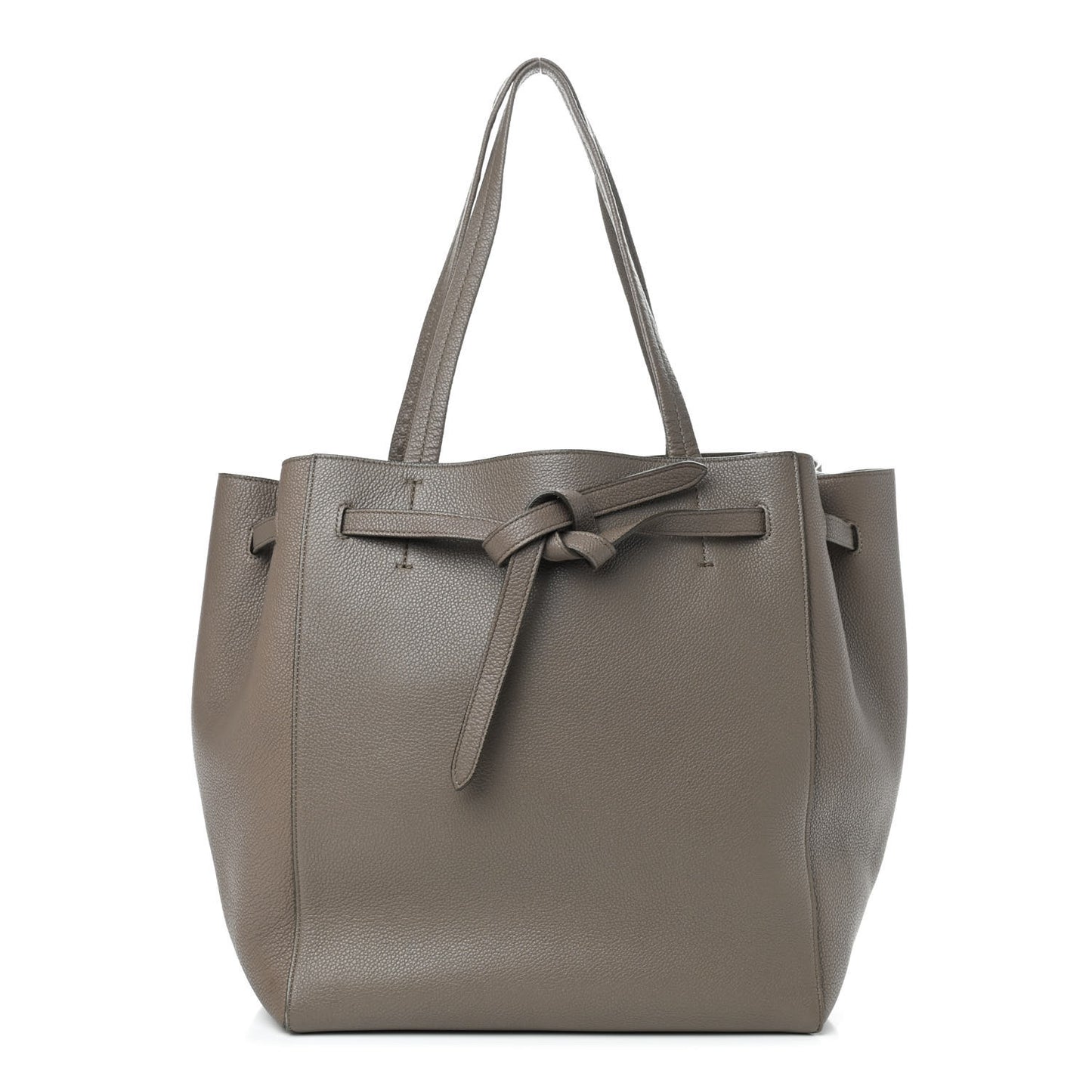 Soft Grained Calfskin Small Belt Cabas Phantom Taupe