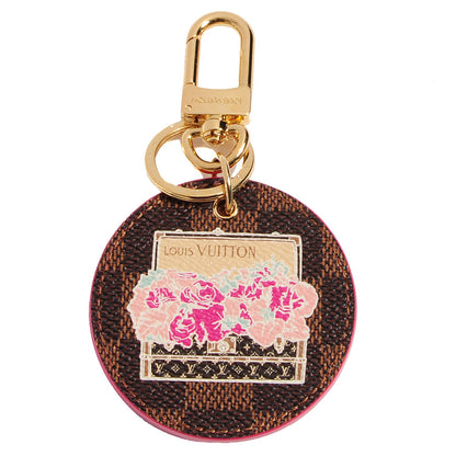 Louis Vuitton Damier Ebene Illustre Posies Bag Charm 1 of 5