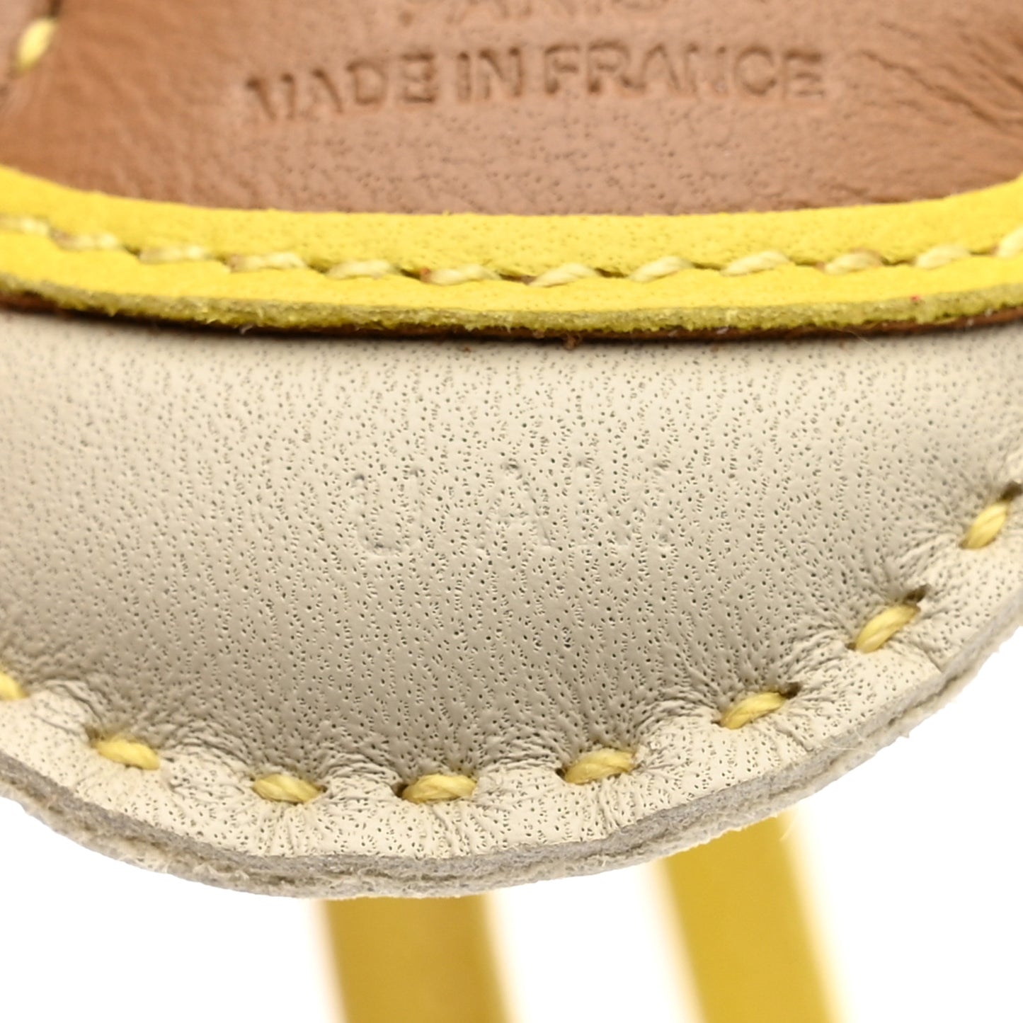Milo Lambskin Geegee Savannah Bag Charm Chai Craie Lime