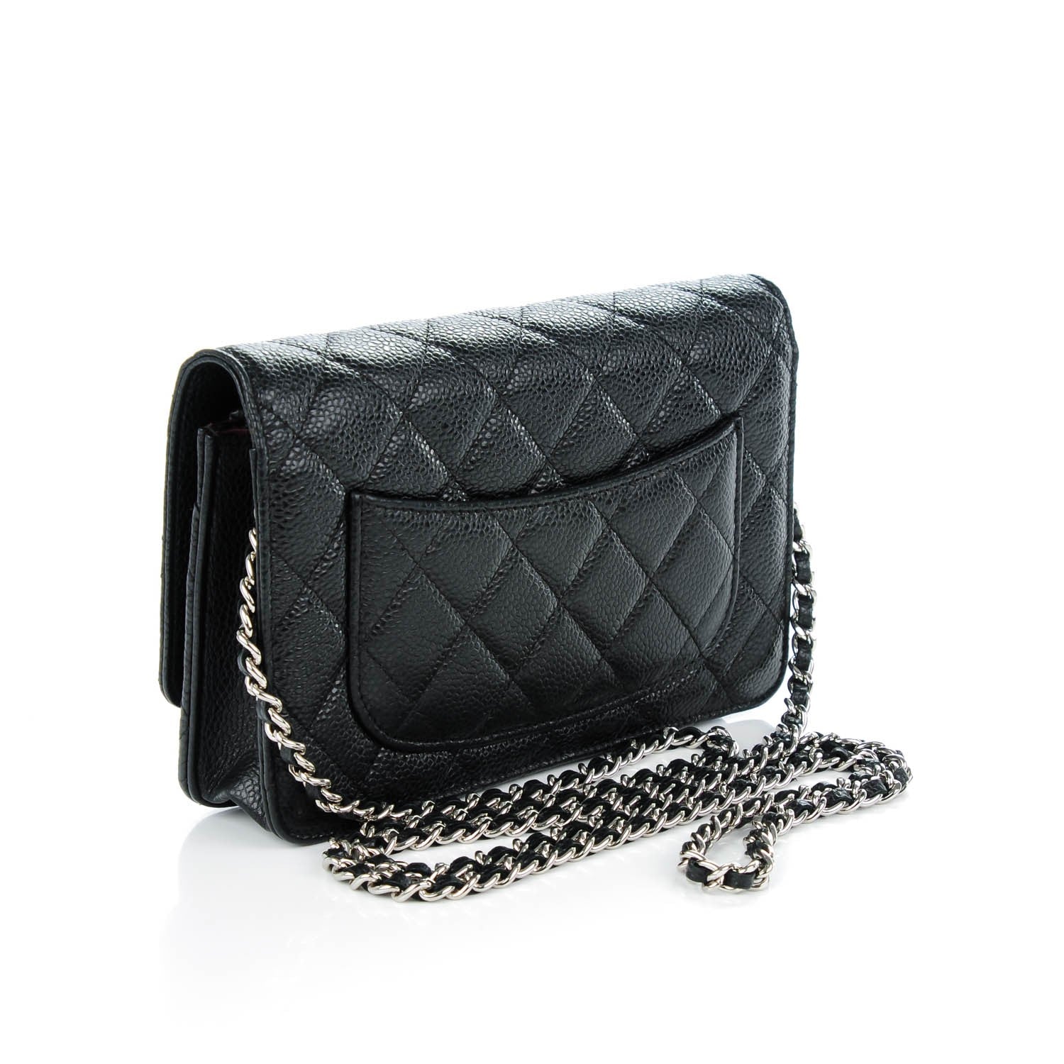 Chanel Caviar Quilted Wallet On Chain WOC Black 3 of 8