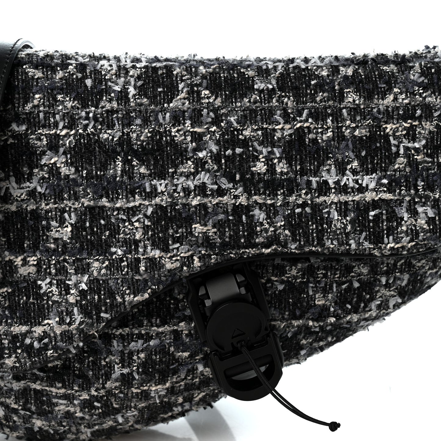 Tweed Saddle Bag Dark Blue
