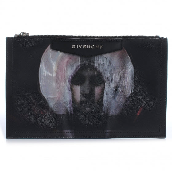 Givenchy Saffiano Antigona Madonna Clutch Black 1 of 8