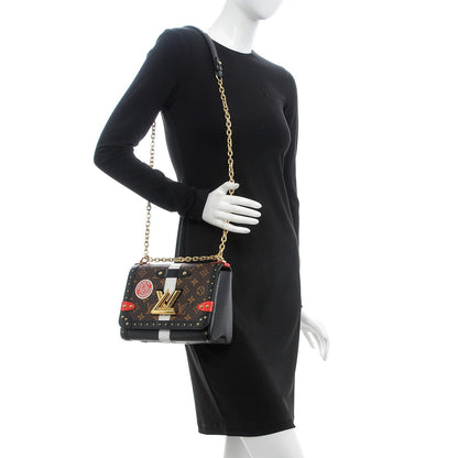 Louis Vuitton Epi Monogram Complice Trunks and Bags Twist Shoulder Bag MM Black 2 of 7