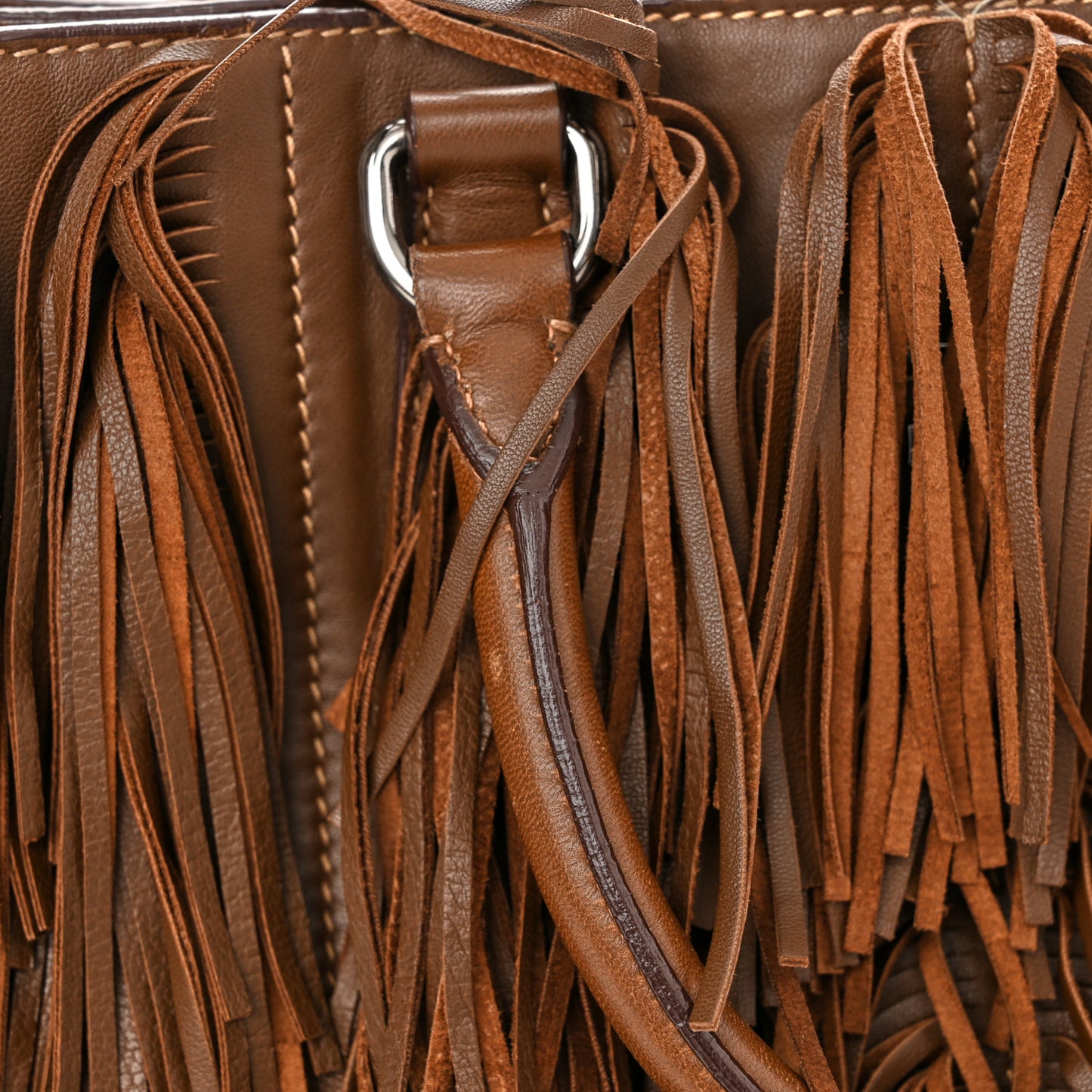 Nappa Fringe Shopping Tote Noce