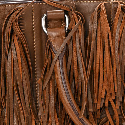 Prada Nappa Fringe Shopping Tote Noce 14 of 16