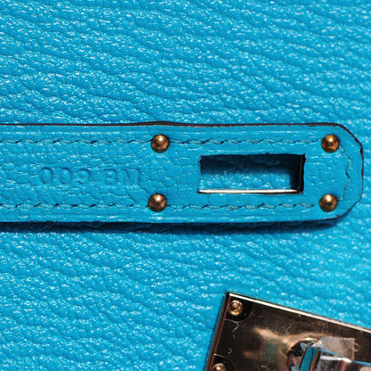 Hermes Chevre Mysore Kelly Longue Wallet Bleu Azteque 9 of 16