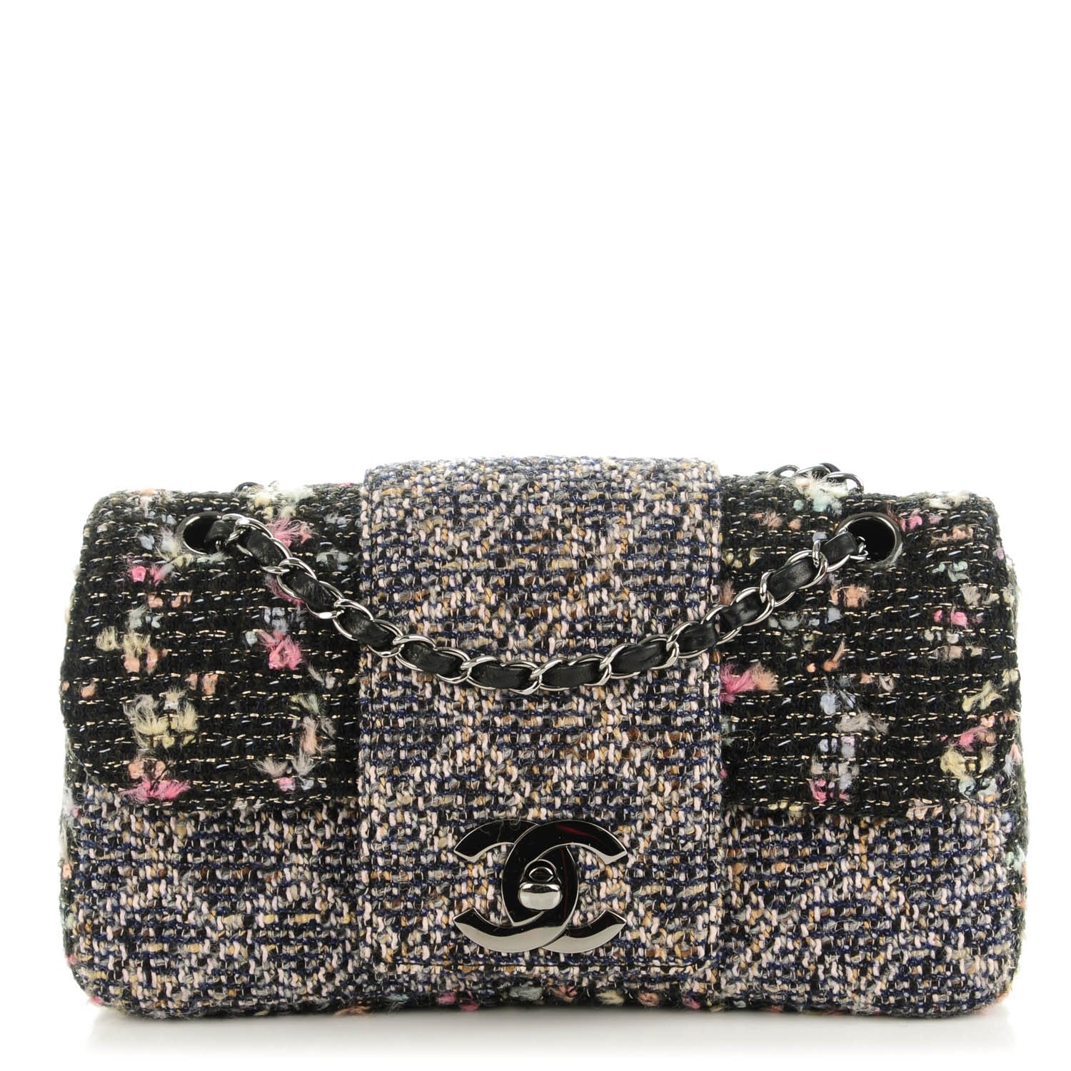 Chanel Tweed Medium Fantasy Flap Black 1 of 8