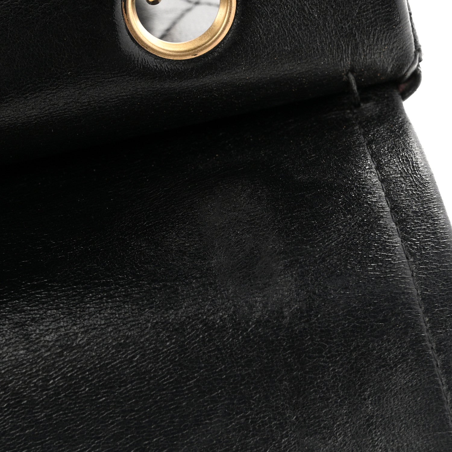 Chanel Lambskin Quilted Medium Double Flap Black 12 of 13