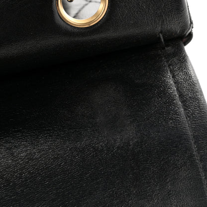 Chanel Lambskin Quilted Medium Double Flap Black 12 of 13