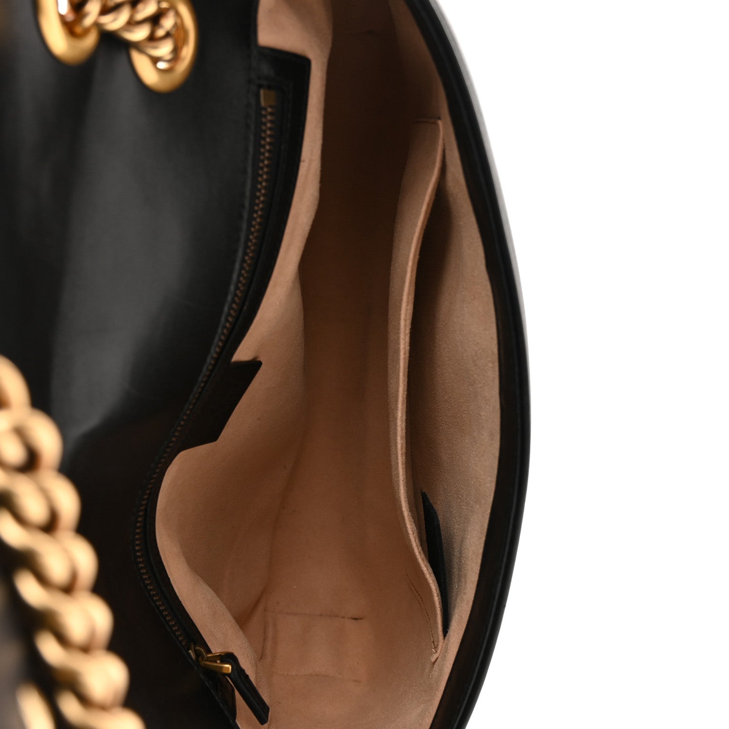 Gucci Calfskin Matelasse Medium GG Marmont Shoulder Bag Black 5 of 16