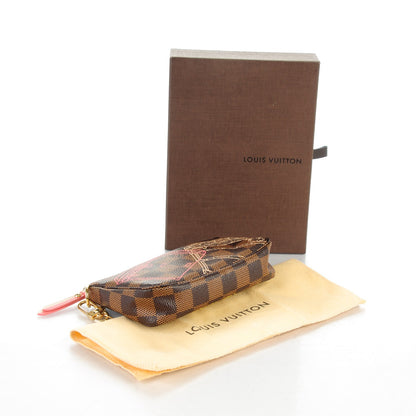 Louis Vuitton Damier Ebene 2014 Christmas Animation Mini Pochette Accessories 4 of 7