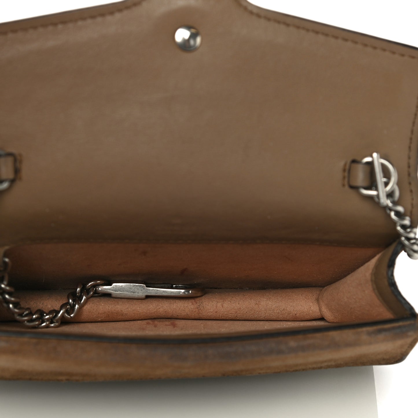 GG Supreme Monogram Super Mini Dionysus Shoulder Bag Taupe