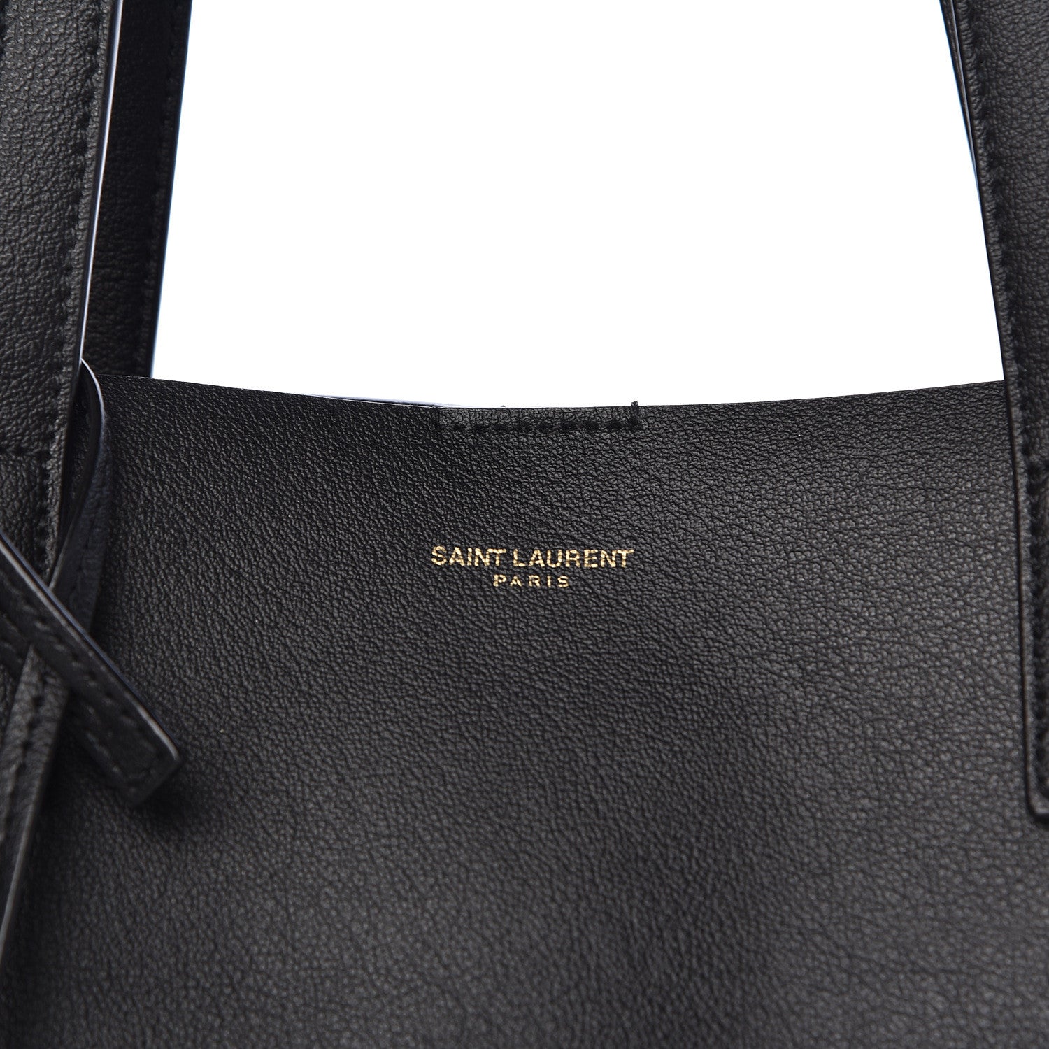 Saint Laurent Calfskin Large Shopping Tote Black 9 of 11