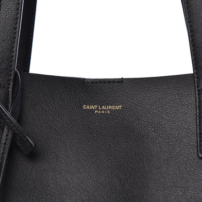 Saint Laurent Calfskin Large Shopping Tote Black 9 of 11