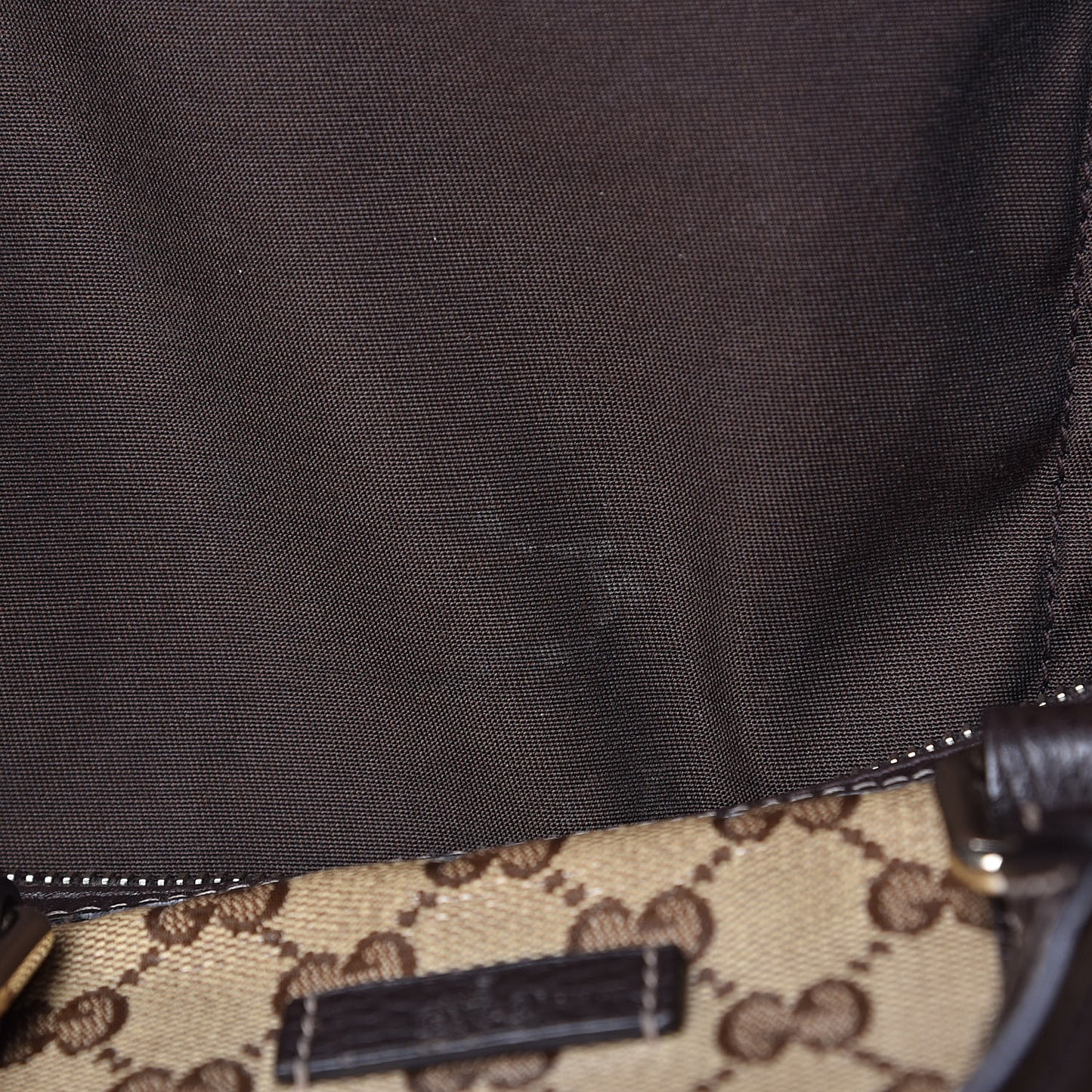 Crystal Monogram Medium Joy Boston Dark Brown