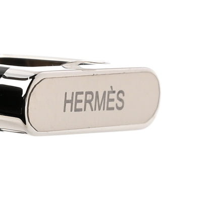 Hermes Palladium Lacquered Etrier Necklace Black 6 of 7