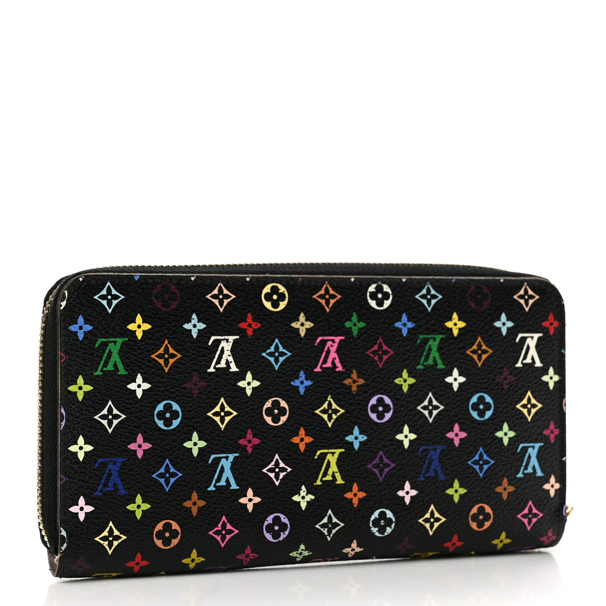 Monogram Multicolor Zippy Wallet Black Violet