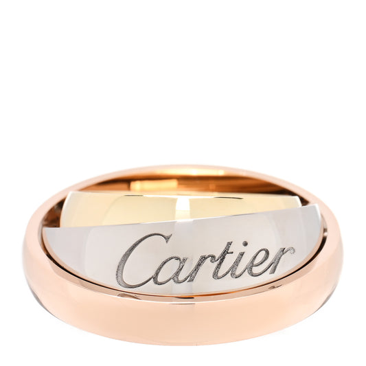 18K Pink Yellow White Trinity Must Essence Ring 51 5.75