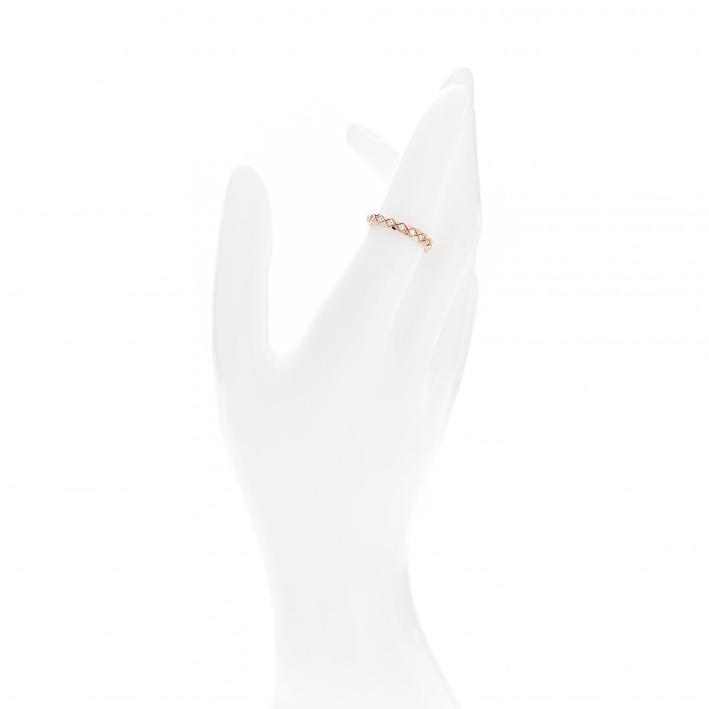 18K Beige Gold Diamond Mini Coco Crush Ring 53 6.25