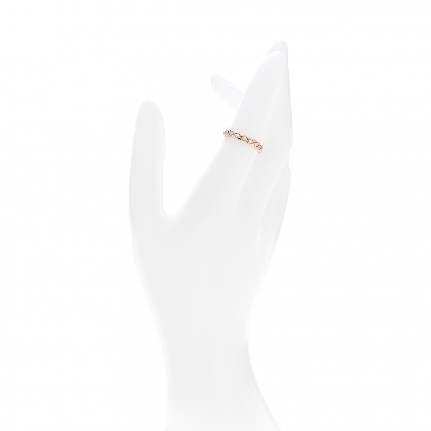 Chanel 18K Beige Gold Diamond Mini Coco Crush Ring 53 6.25 2 of 5