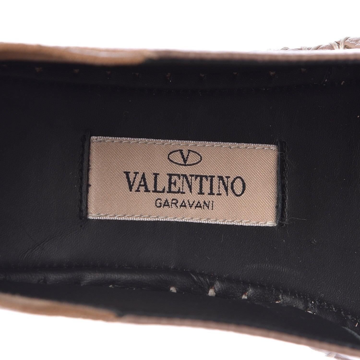 Valentino Garavani Pebbled Calfskin Rockstud Espadrilles 37 Poudre 7 of 9