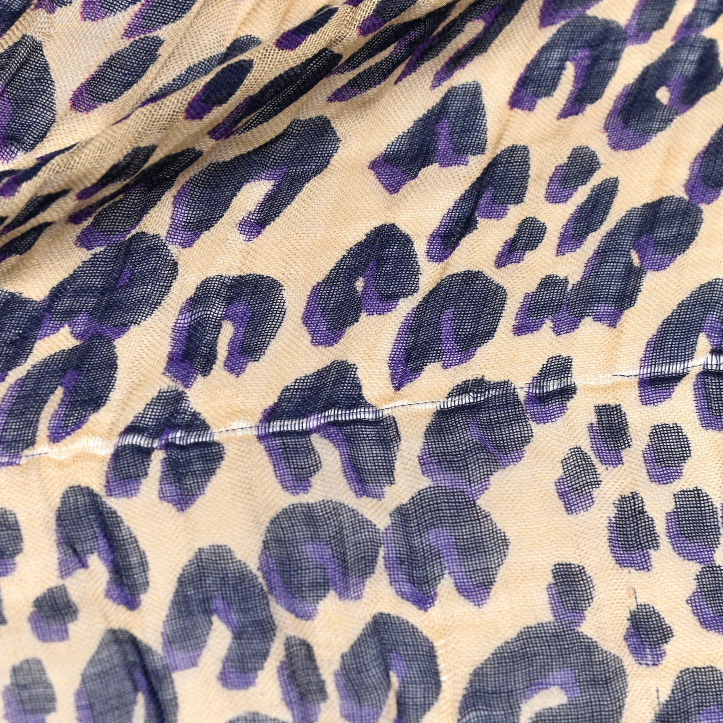 Cashmere Silk Leopard Etole Stole Multicolor