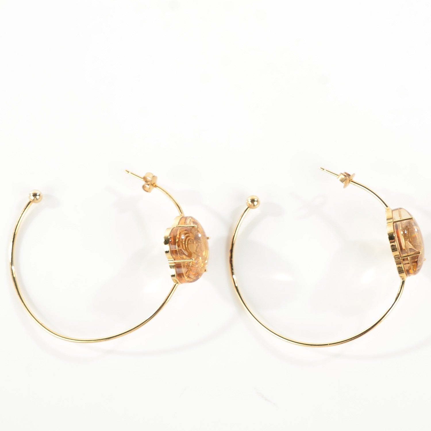 Louis Vuitton A La Folie Hoop Earrings Gold 3 of 4