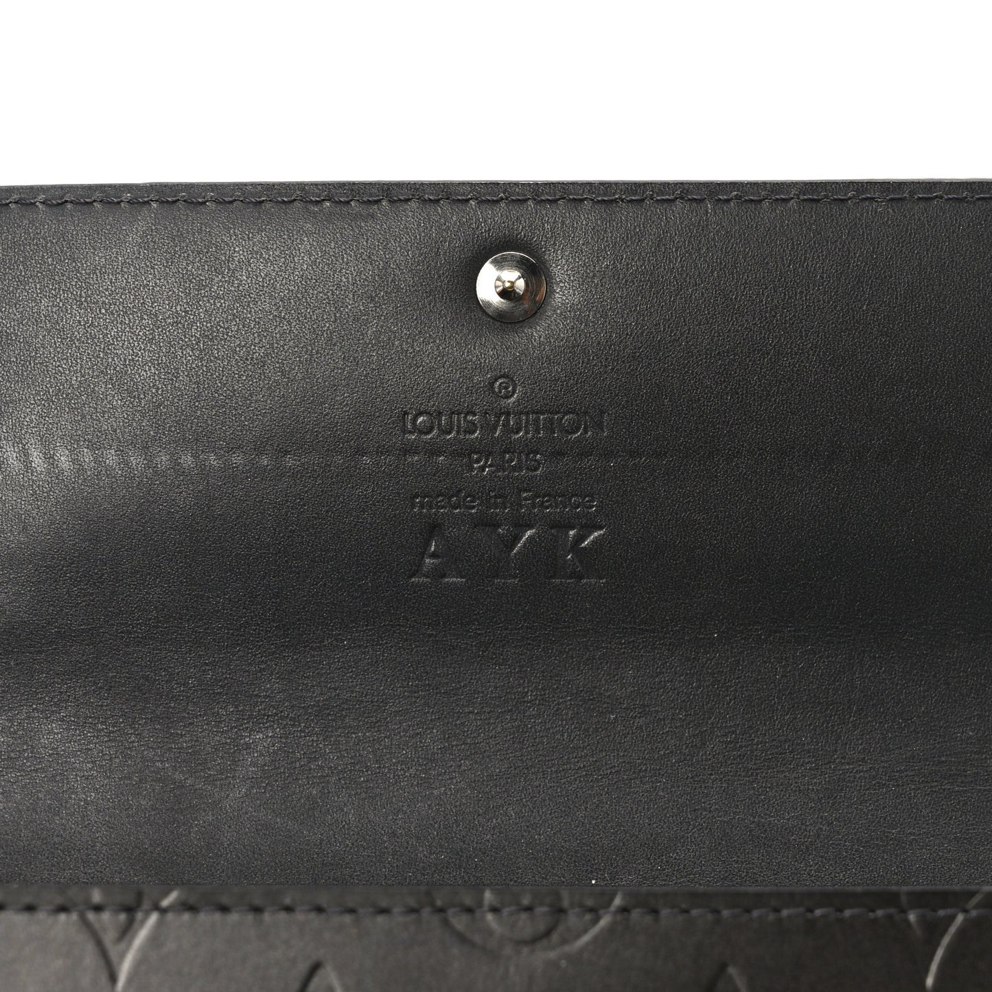 Mat Monogram Sarah Wallet Black