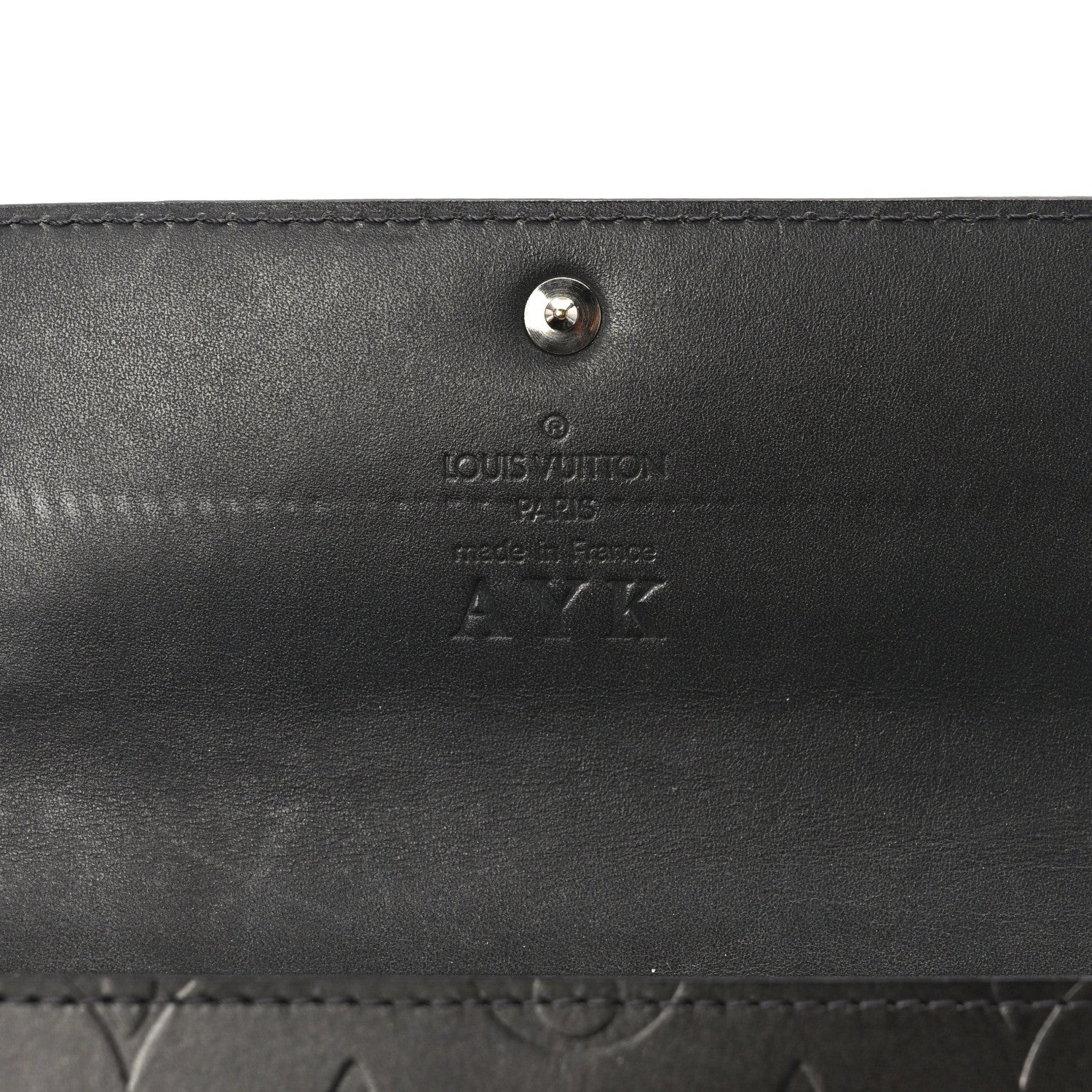 Louis Vuitton Mat Monogram Sarah Wallet Black 6 of 7
