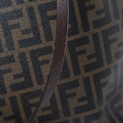 Fendi Zucca Spalmati Medium Roll Tote Tobacco Blue 15 of 15