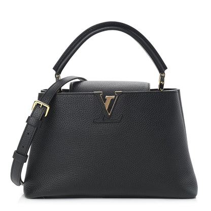 Louis Vuitton Taurillon Capucines PM Black 1 of 9