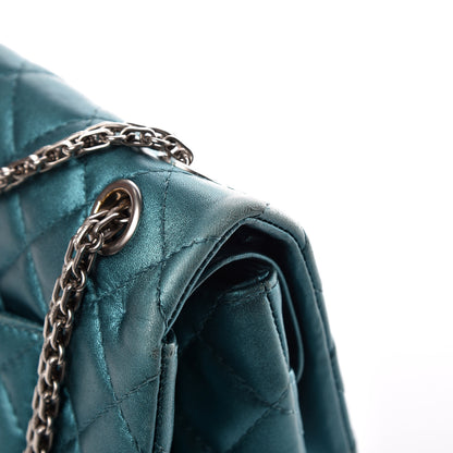 Chanel Metallic Calfskin Quilted 2.55 Reissue 226 Flap Turquoise 23 of 23
