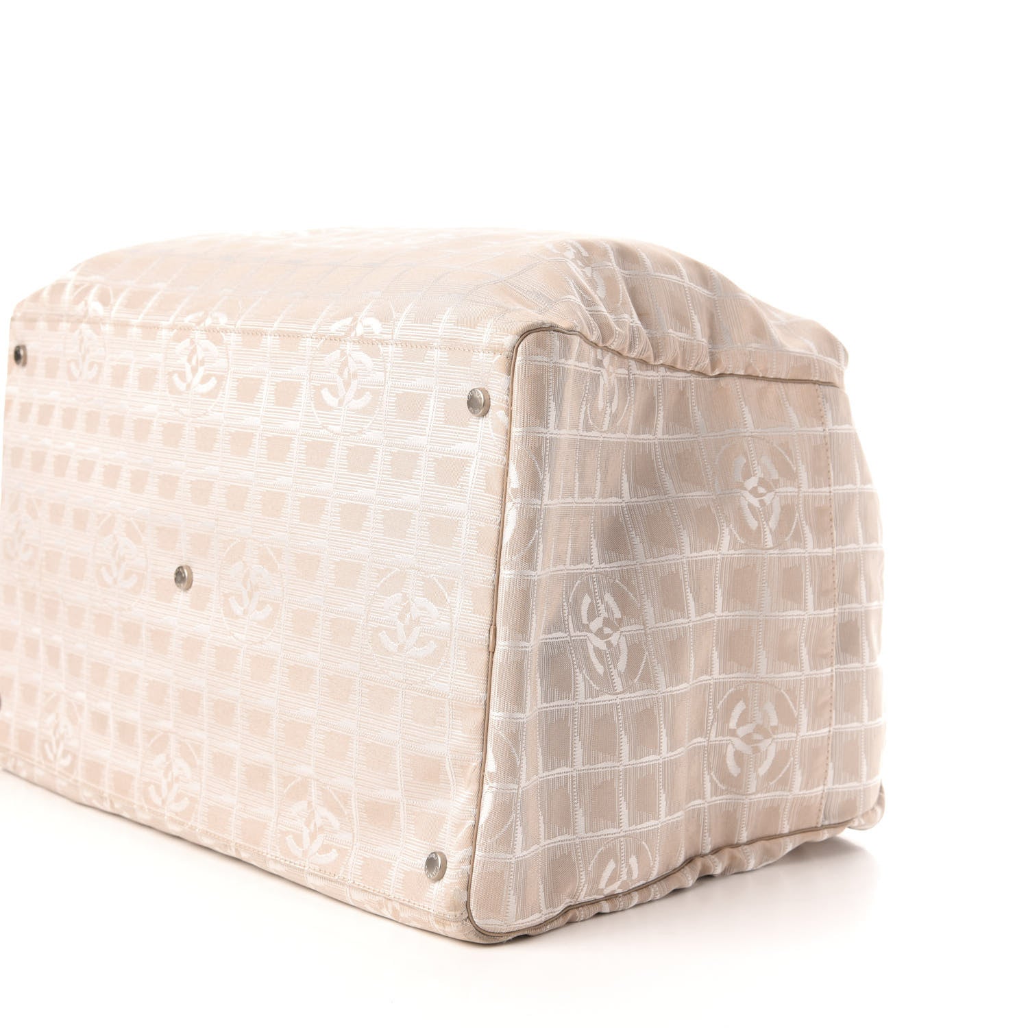 Chanel Nylon Travel Duffle Beige 8 of 11