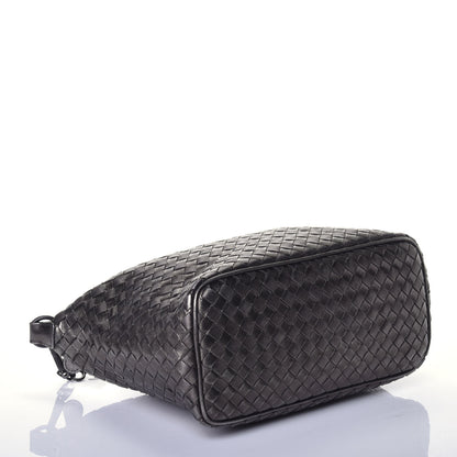 Bottega Veneta Metallic Nappa Intrecciato Small Shoulder Bag Steel 4 of 9