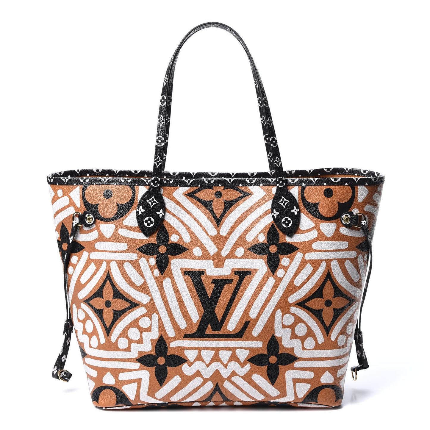 Monogram Giant Crafty Neverfull MM Creme Caramel