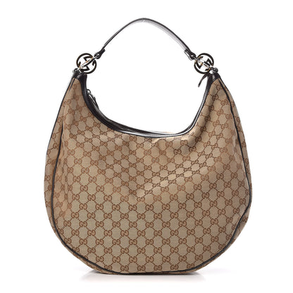 Gucci Monogram Large GG Twins Hobo Dark Brown 1 of 9