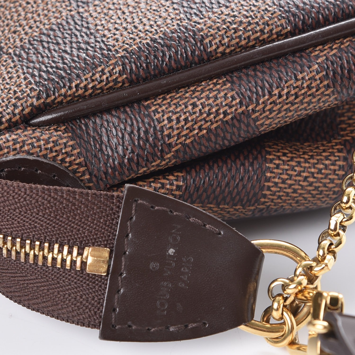 Louis Vuitton Damier Ebene Eva Clutch 6 of 10